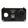 Carbon Fiber Golf Cart Volt Meter Key Switch Plate Dual 3.1A USB Charger Compatible with EZGO TXT PDS Electric 36V 48V