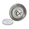 EZ-FLO Kitchen Sink Strainer with Flange and Die-Cast Nut, Stainless Steel Flat-Top Strainer with 3-1/2 Inch to 4 Inch Opening, 30031