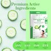 Clear Beauty Cucumber and Aloe Sheet Face Mask - Soothes Irritated Skin, Reduce Wrinkles & Fine Lines & Moisturizing - Cruelty Free Korean Skin Care For All Skin Types