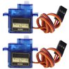 DiGiYes 2 Pack SG90 Micro Servo Motor 9G Mini Servo Kit for RC Robot Arm/Hand/Control with Cable (Control Angle 360 Degree)