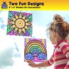 SUNGEMMERS Window Art Kit for Kids, Gem Art Suncatcher - Great 7 6 Year Old Girl Birthday Gift Ideas, & Gifts for 4 5 6 7 8 9 10 Year Old Girls & Boys - Fun Arts & Crafts for Kids Ages 6-8 8-12 4-6
