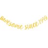 Awesome Since 1949 Banner Pre-strung Happy 75th Birthday Banner Gold Glittery 75 Seventy Five Years Old Birthday Party Decorations for Men Women