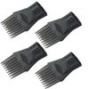 4Pcs Universal Hair Dryer Comb Nozzle Plastic Hairdressing Salon Hair Dryer Blow Comb Attachment Hair Styling Nozzle Tool and Fashion Salon Tool for Straightening Detangling Fine Curly Natural Hair