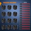 Nilight 12pcs Rocker Toggle Switch 3Pins 12V 20A Wired Round LED Light Power On Off Switch SPST for Car Truck Vehicle Trailer RV Marine Boat Yacht with 36pcs Wires,2 Years Warranty