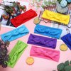 32 Pcs Women's Headbands Bows Headwraps Turban Bow Headband Rabbit Ears Headband with Bow Non Slip Hair Band Bows for Women Bow Head Scarf Workout Running Sport Sweat Elastic Hair Wrap Accessories