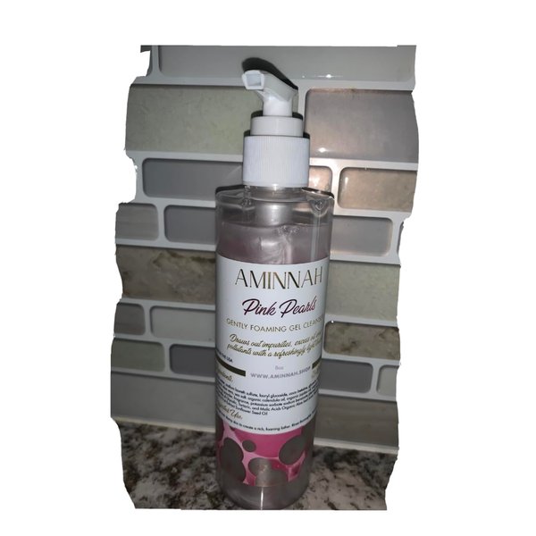 Pink Pearls gently foaming gel cleanser