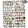 Generic 96 PCS Mallard Duck Birthday Party Decorations Party Favors Supplies Decor Cute Hunting Duck Temporary Tattoo Stickers Gifts for Kids Classroom Prizes Rewards, White, Grey