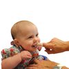 Brilliant Baby Finger Toothbrush - Silicone Gum Massager and Teether Brush for Infant-Toddler, 3 Months Old and Up, Blue/Clear, 2 Count
