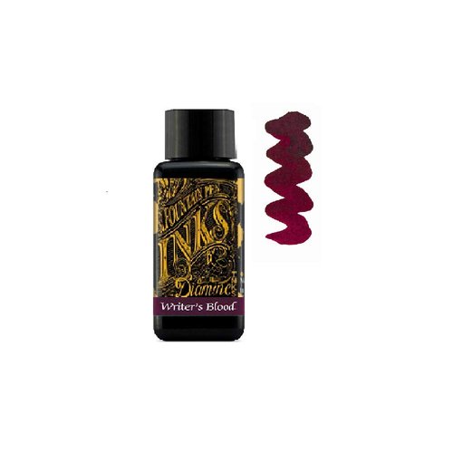 Diamine Fountain Pen Ink 30ml - 3 x Bottles - Writer's Blood & Earl Grey & Aurora Borealis, Writer's Blood, Earl Grey, Aurora Borealis