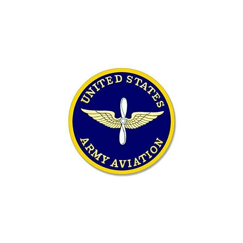 JR Studio 4x4 inch Round Army Aviation Seal Sticker (Military Insignia ...