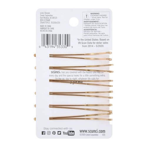 Scunci U Got This Real Style Bobby Pins, Assorted Colors, 6-Piece