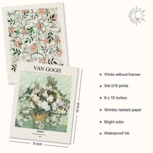 Habseligkeit Sage Green Master Wall Art Prints, Abstract Matisse Wall Art Exhibition Posters, Vintage Art Boho Art Prints, Retro Room Decor for Aesthetic Bedroom（8x10inch, Unframed