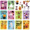 catnee Halloween Stickers for Kids 50 Sheets, Halloween Party Games Stickers, DIY Halloween Crafts Make a Face Halloween Stickers, Kids Halloween Toys Gifts Treats Decorations Activities Party Favors