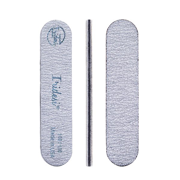 Iridesi Mini Zebra Nail File 100 180 Emery Boards 3.5 Inches Long By .75 Inches Wide Fingernail Filers Per Pack 50