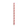 Restaurantware 7.8 Inch Paper Straws For Drinking 100 DurableDurablePaper Straws - Sturdy Spiral Design Kraft Brown and Red Paper Eco-Friendly Paper Straws Vibrant Colors For Cold Drinks