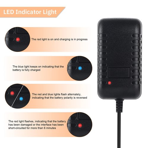 RC Battery Charger for 4.8V 7.2V 8.4V 9.6V NiMH/NiCD, RC Car Charger for Traxxas Battery 2.4V-12V Battery Pack, 2-10