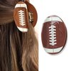 Chic Football Hair Claw Clip Elegant Hair Claw with Non-Slip Grip for Women and Girls -Simple Style Hair Clip for Ponytails and Braids - Y2K Minimalist Accessory for Game Day And Homecoming