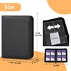 Zettokete Trading Card Binder 4 Pocket,Card Collection Binder with 160 Side Loading Pockets,TCG Card Album Folder Fit for MTG,Yugioh & Baseball Football Sports Cards,Black