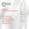 Visha Skincare Mommy 4 in 1 Multitasking Purifying Cleanser, Pregnancy and Nursing Safe Face Cleanser, Minimizes Pores, Reduce Facial Redness and Exfoliates, Great for Dry and Sensitive Skin 6.8oz