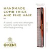 Kent 5T Fine Tooth Comb and Wide Tooth Comb Hair Comb for Hair Styling, Handmade Hair Comb for Men and Hair Combs for Women, Beard Comb and Mustache Comb - Saw Cut and Hand Polished Kent Comb