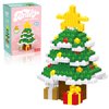 Hisgeru Christmas Building Blocks Tree Compatible with Lego Christmas Micro Blocks Stacking New Toys Holiday Present Box New Year Birthday Gifts for Kids 7 8 9 10 11 12 Years Old (Tree)