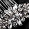 Crystal Wedding Hair Comb Rhinestone Bridal Side Hair Comb Hair Pin Flordal Headpiece Hair Jewelry Silver color Hapibuy