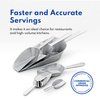 New Star Foodservice 34622 Cast Aluminum Flat Bottom Utility Scoop, 1 oz., Extra Small Size, Silver (Hand Wash Only)