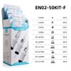 Solong Tattoo Cartridge Needles (50PCS Mixed RL RM M1) 10 Sizes, Tatttoo Needles #12 0.35mm Standard Disposable Tattoo Cartridges with Membrane Assorted Size Round Liner/Round Magnum EN02D-50KIT-F