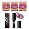 Easilydays Black Color Changing Lip Oil, Magic Shimmer Tinted Lip Gloss Plumping Glitter Big Brush Ph Changing Lip Oil, Longlasting Nourishing Lip Glow Oil Non-Sticky Lip Balm for Lip Care&Dry Lips