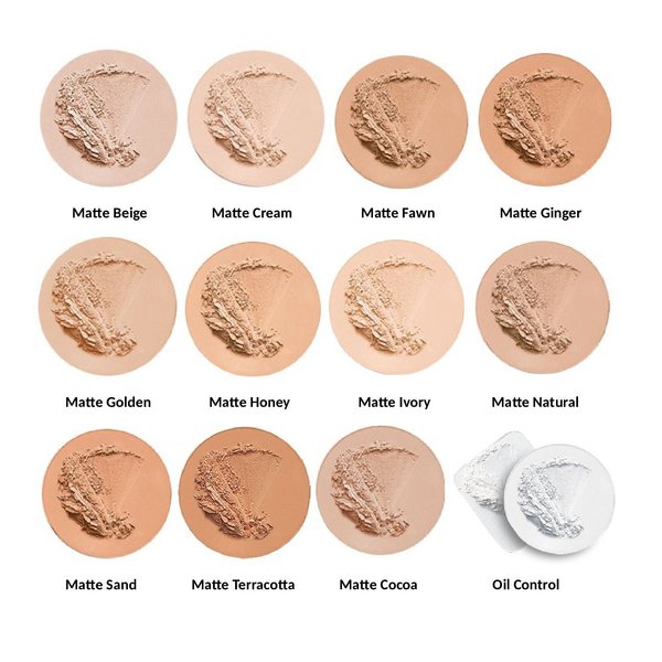 Jolie Shine Absorbing Oil Free Pressed Powder - Matte Finish (Matte Honey)