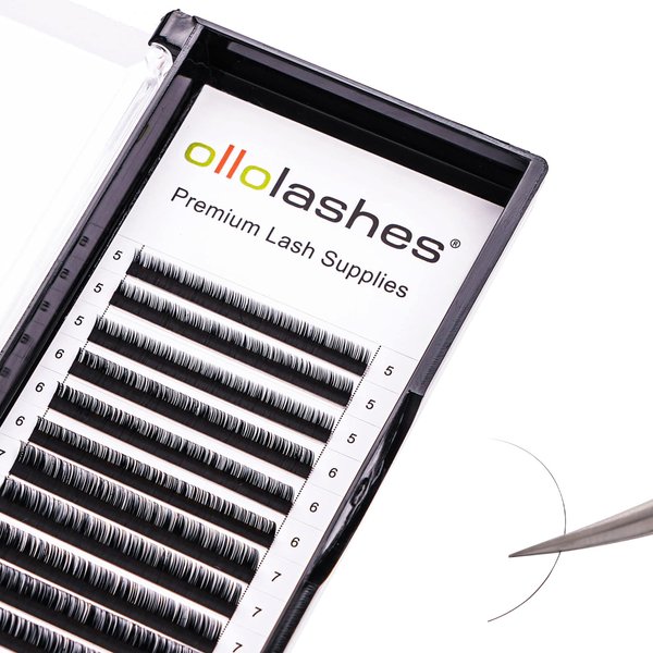 Eyelash Extension B C CC D J Curl Mix 5-20mm 0.03-0.15 Super Matte Classic Lash Extensions Professional Supplies for Lash Techs (D-0.03, 5-8mm)
