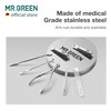 MR.GREEN 7in1 Manicure Sets Personal Care Tools Stainless Steel Professional Nail Clippers Pedicure Set Travel Case Kits (Mr-6032)