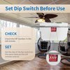 Universal UC9050T Ceiling Fan Remote Control Kit, Adjustable 3 Speed, Light Dimmer Wall Remote Switch, Compatible with UC9050T 53T 35T HD5 Neutral Wire is no Required. (with Receiver)