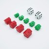 46 Pieces Game Replacement Pieces Games Hotels Houses and Dice, Game Set of Plastic