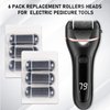 6 PCS Replacement Roller Head for Electric Callus Remover for Feet Pedicure Kit Refill Rollers Extra Coarse Regular Coarse Fine Coarse