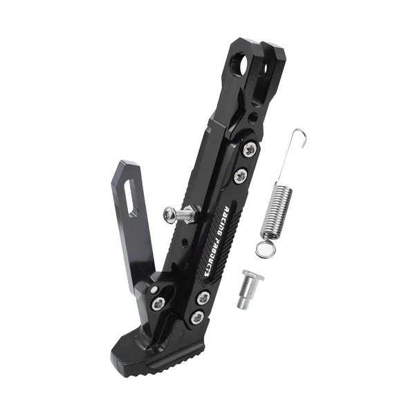 Universal Motorcycle Kickstand Adjustable Foot Side Support Parking Kickstand for Electric Motorbike Parking Foot Side Support Stand (Black)