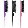 Edge Styling Brush with Nylon Bristles, Portable Back Hair Brush for Women and Men, Essential for Styling and Grooming