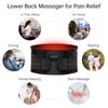 Graphene Cordless Heating Pad with Massager, Far Infrared Battery Powered Massager for Lower Back Pain with 3 Heat Levels & 3 Massage Modes