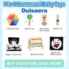Montessori Toys for Babies 0-6 Months, 7 in 1 Learning Educational Set Newborn Toys 6-12 Months, Rainbow Ball, Baby Black and White Books, Tissue Box Toy, Spinning Drum, Rattle Toy