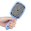 GOO GOO Wet and Dry Vented Detangling Hair Brush, Anti-static and Gentle Scalp Massage for All Hair Types, Blue Black