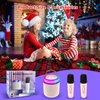 Kids Karaoke Machine, Portable Bluetooth Speaker with 2 Wireless Microphones, Dynamic Lights Karaoke Machine for Kids, Birthday Party Home, Outdoor(White) (Pink)