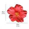 1Pc Red Hawaiian Flower Hair Clip for Women Girls Fashion Bohemian Flowers Hair Accessory for Dancer Bridal Wedding Beach Party Hair Clip Clips and Barrettes Hair Care