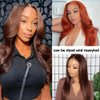 Dunmud 26 Inch Chocolate Brown Lace Front Wigs Human Hair for Black Women Pre Plucked Glueless Wigs Human Hair 13x4 Body Wave Brown Lace Frontal Wig Human Hair Wigs 180% Density