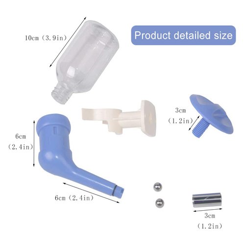 Andiker No-Drip Dog Water Dispenser Bottle-Dog Kennel Cage Water Dispenser Water Drinker Kettle for Pets can be Raised and Lowered Drinking Water Feeding Cage Water Bottle for Dogs