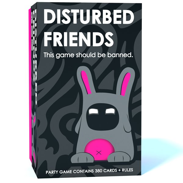 Disturbed Friends Party Game - Find Out Who Your Friends are! Hilarious Card Game for Adults, Friends, Family, College Students, Fun Parties and Board Games Night with Your Group