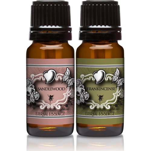 Scented Oils - Pair of Essence - Sandalwood & Frankincense - 10 Ml