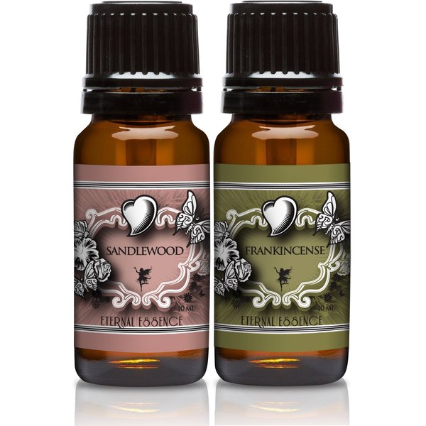 Scented Oils - Pair of Essence - Sandalwood & Frankincense - 10 Ml