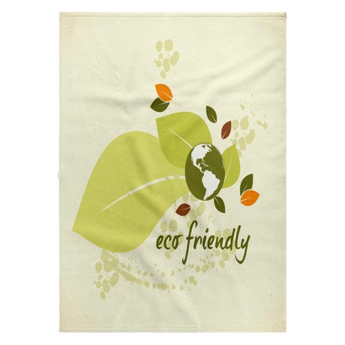 3dRose Eco-Friendly Leaf Earth Day Environmental Vector Design - Towels (twl-104520-2)