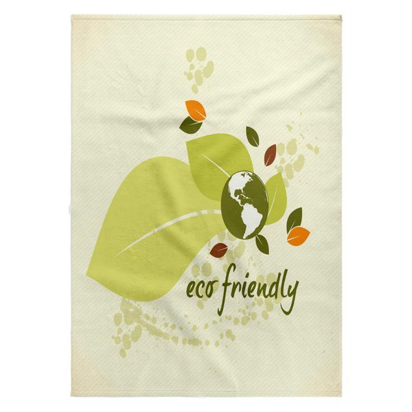 3dRose Eco-Friendly Leaf Earth Day Environmental Vector Design - Towels (twl-104520-2)