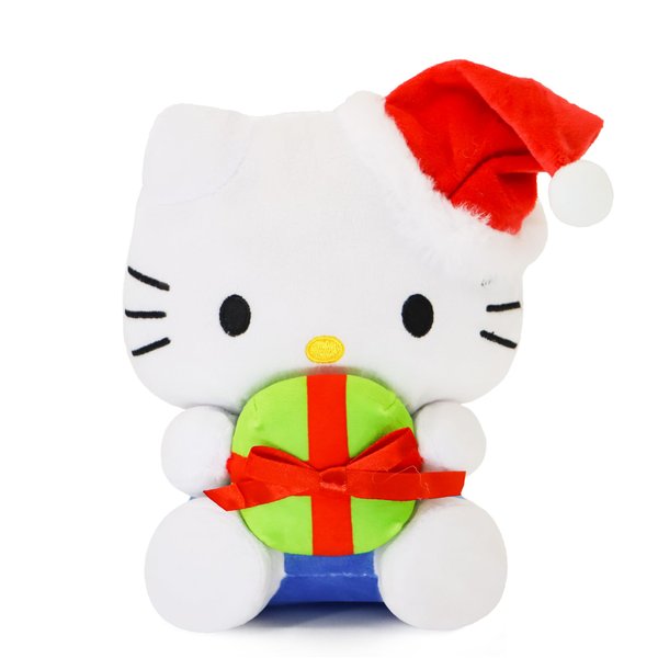 COAQAC 8-Inch Christmas Cat Plush Toy – Perfect, Christmas Decorations, and Stocking Stuffers